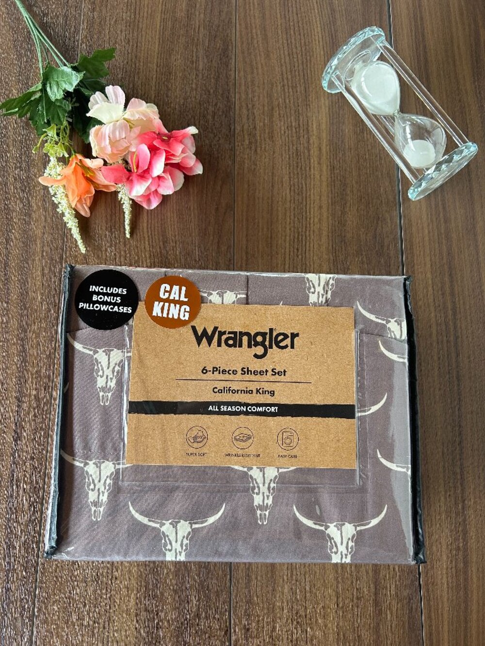 Wrangler Patterned California King Skull Sheet Set